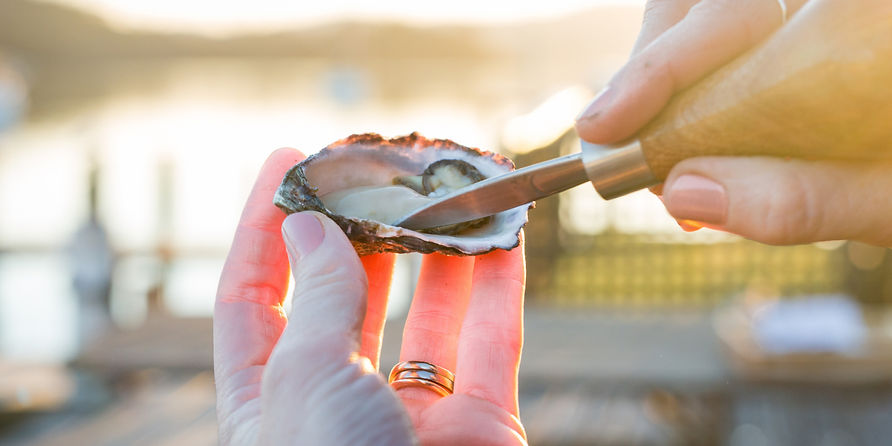 image of an open oyster