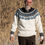 Thumbnail: Figaro - men's sweater with round neck in Strong and Alpakka Tweed Classic