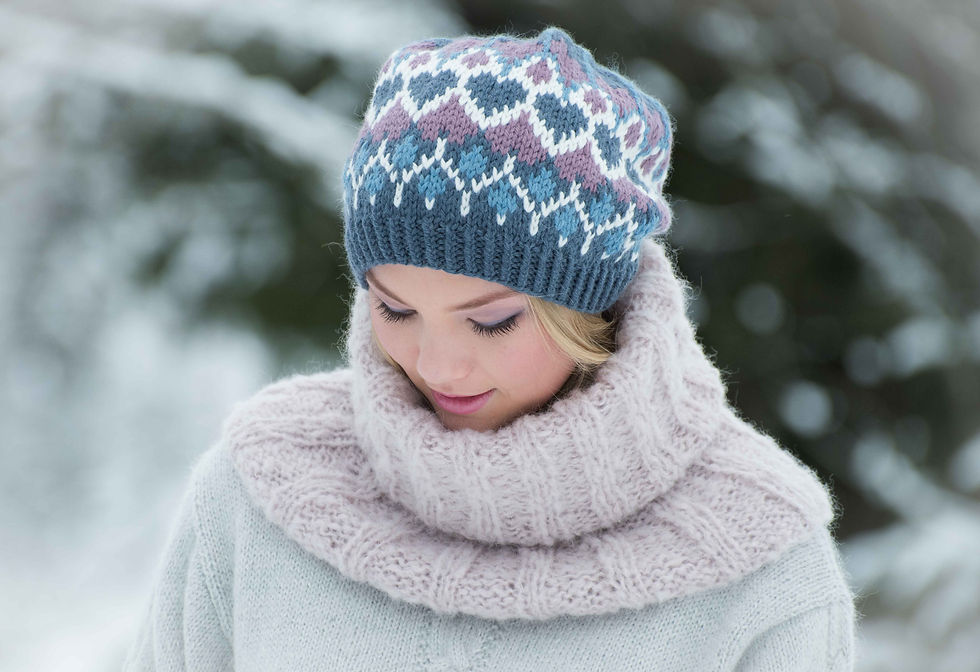 Miniatyrbilde: KH Tilbehør 115 ALLE HJERTER GLEDER SEG, damelue