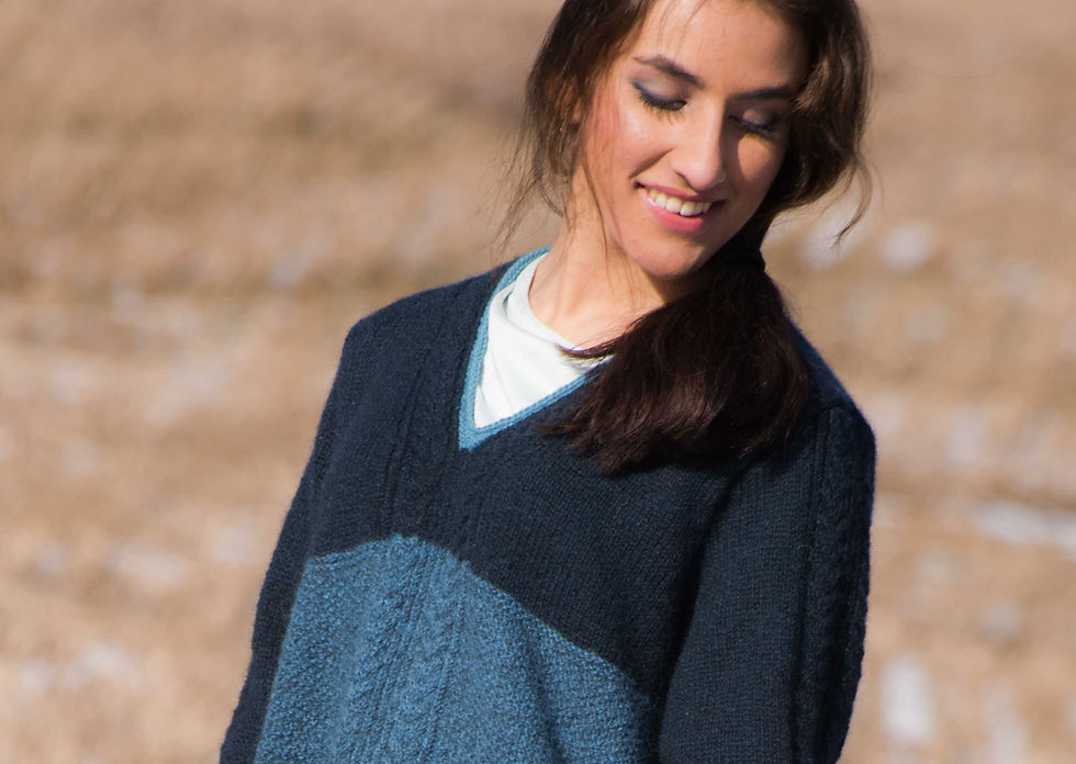 Thumbnail: KRISTINA - Sweater with braids