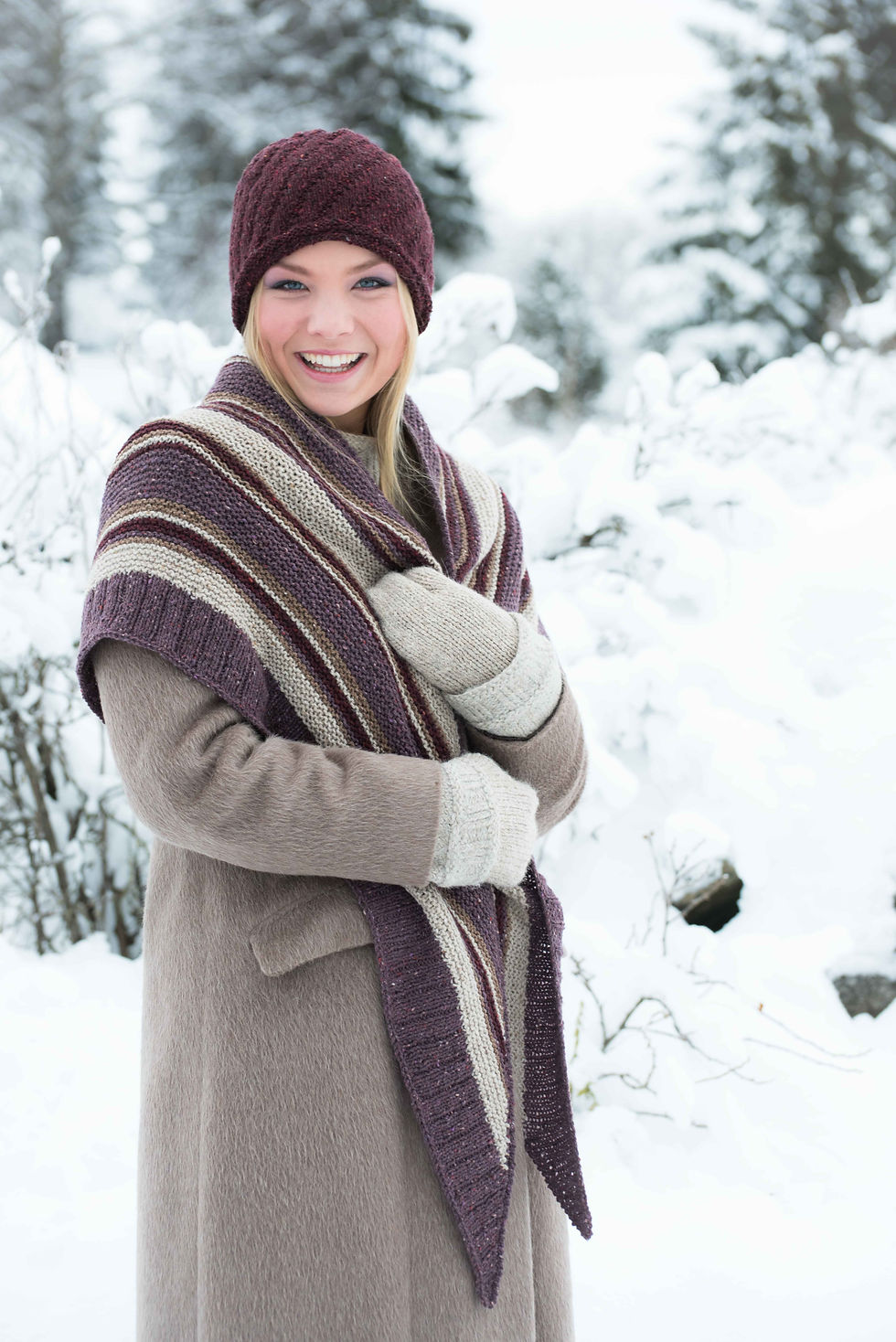 Thumbnail: KH Accessories 114 Cashmere Stripes, shawl