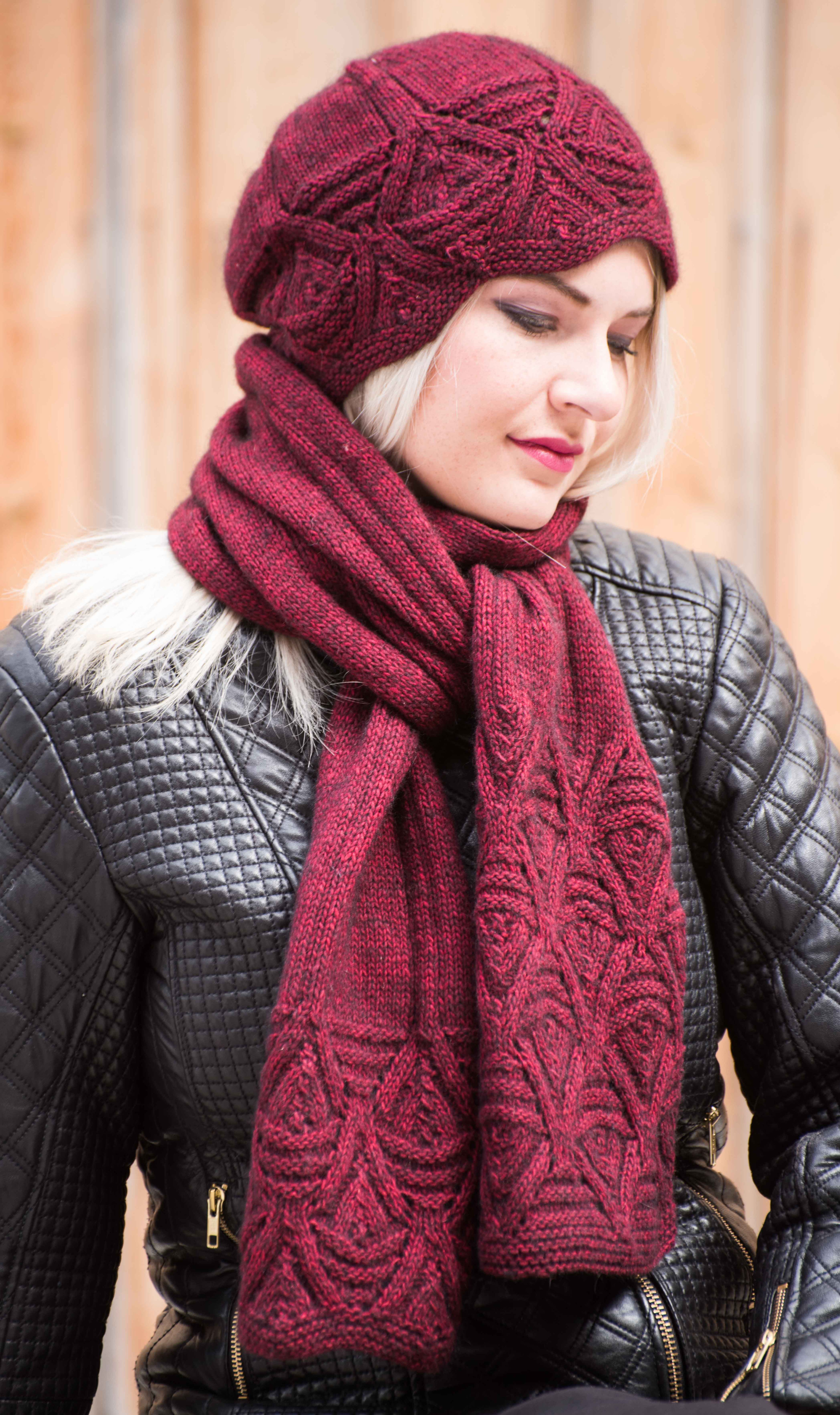 BITTEN, hat and scarf - Amuri 8 ply