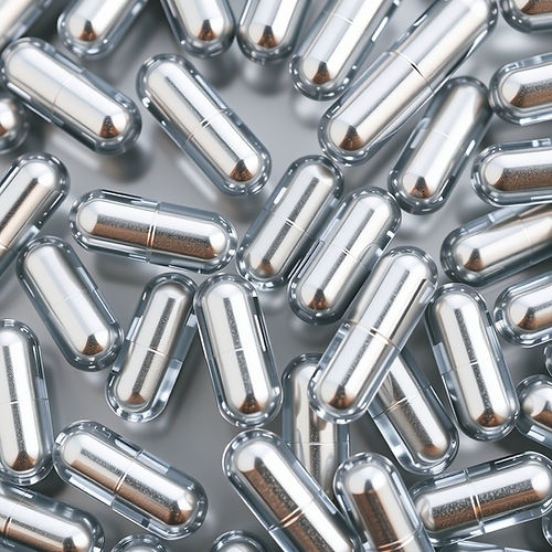 A lot of silver transparent capsules.jpg