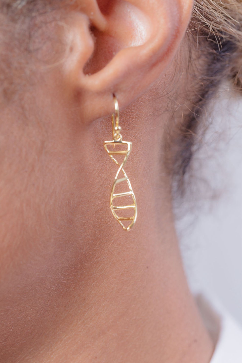 Thumbnail: Gold DNA Earrings