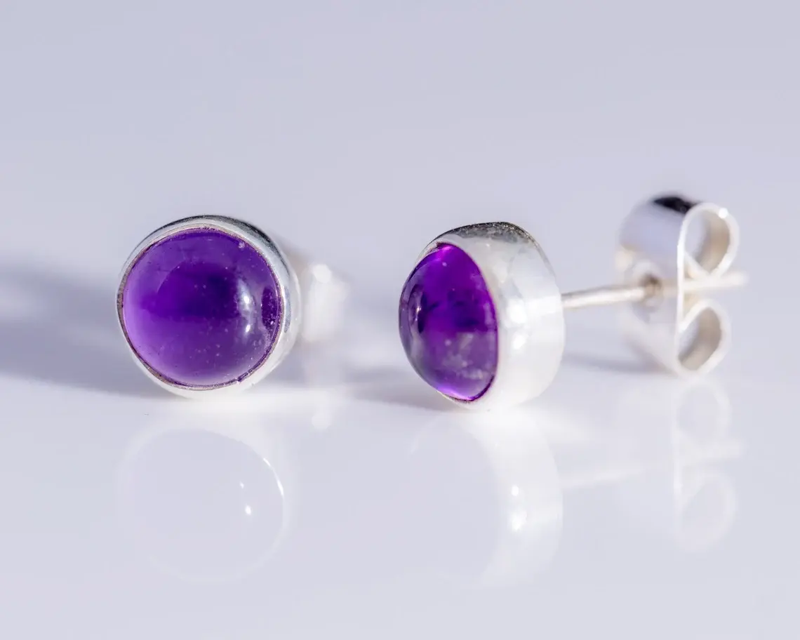 Amethyst Studs