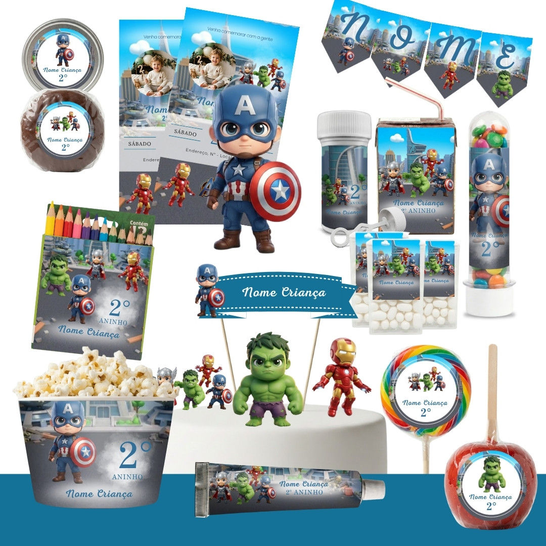 Kit Festa Vingadores