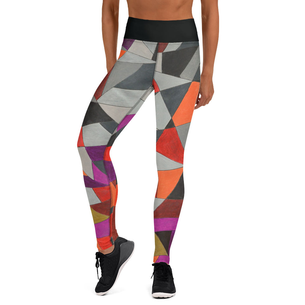 Thumbnail: abstract stained glass leggings