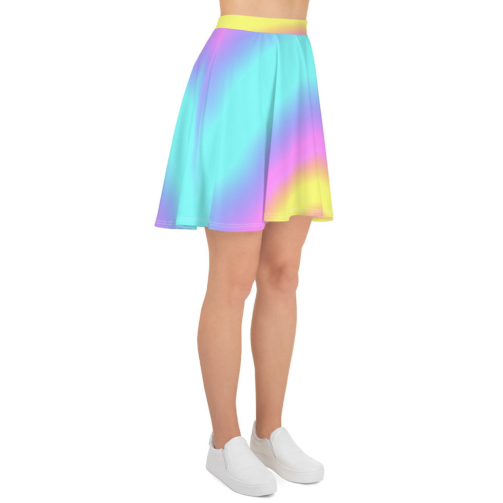 Thumbnail: Yellow, Blue, and Pink Gradient Skirt