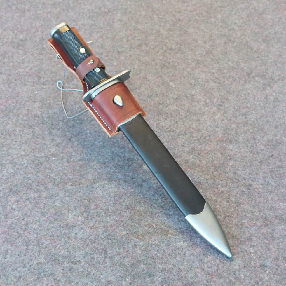 Thumbnail: Prop bayonet fits nicely in scabbard