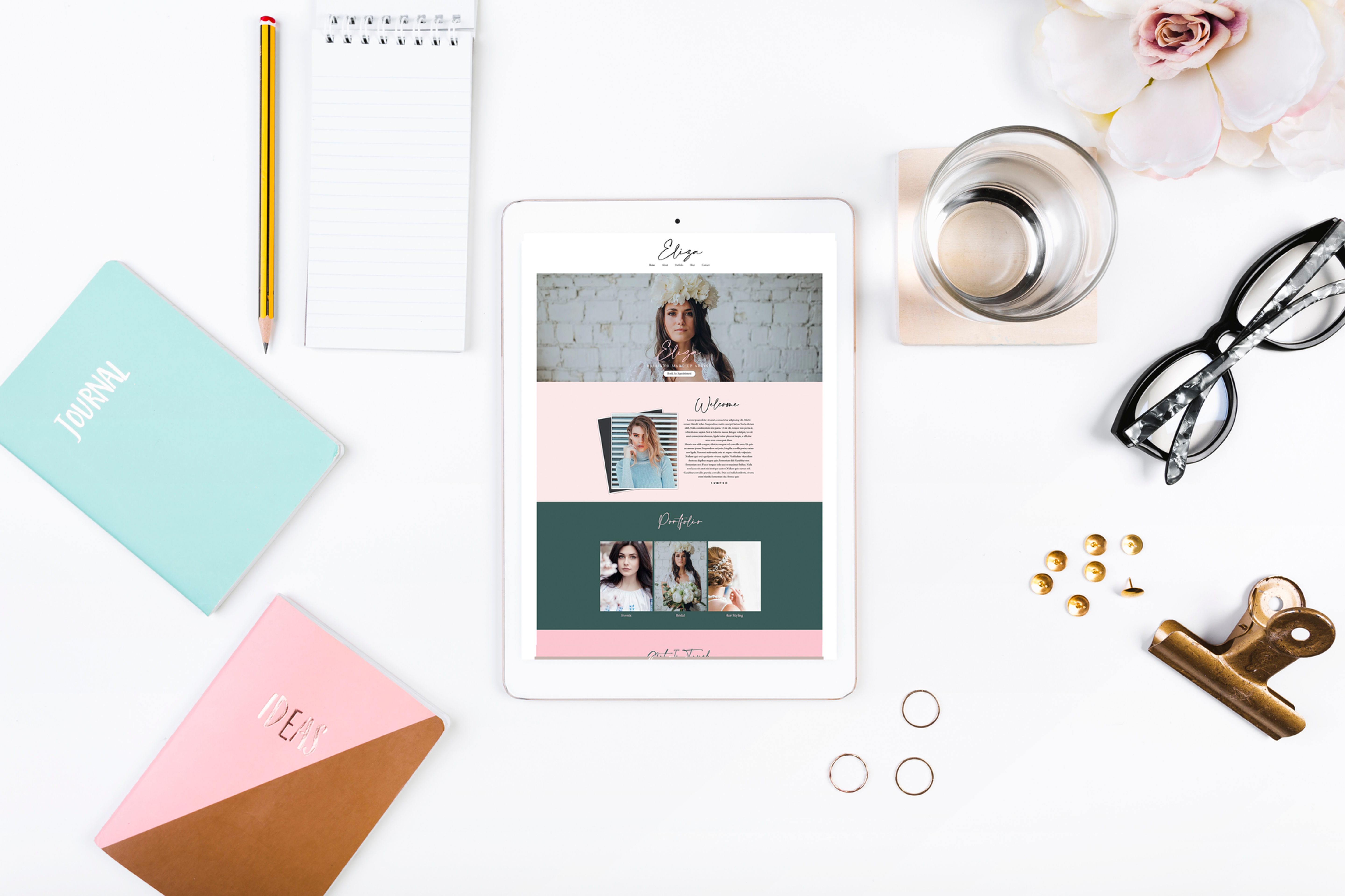 Feminine Wix Website Template for Photographers by Hey! It's Lola