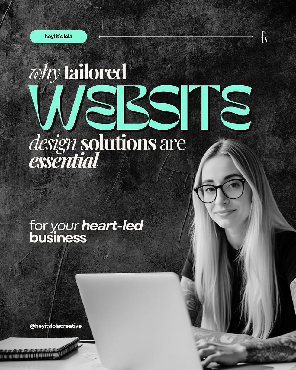 why tailored website design solutions impact your brand