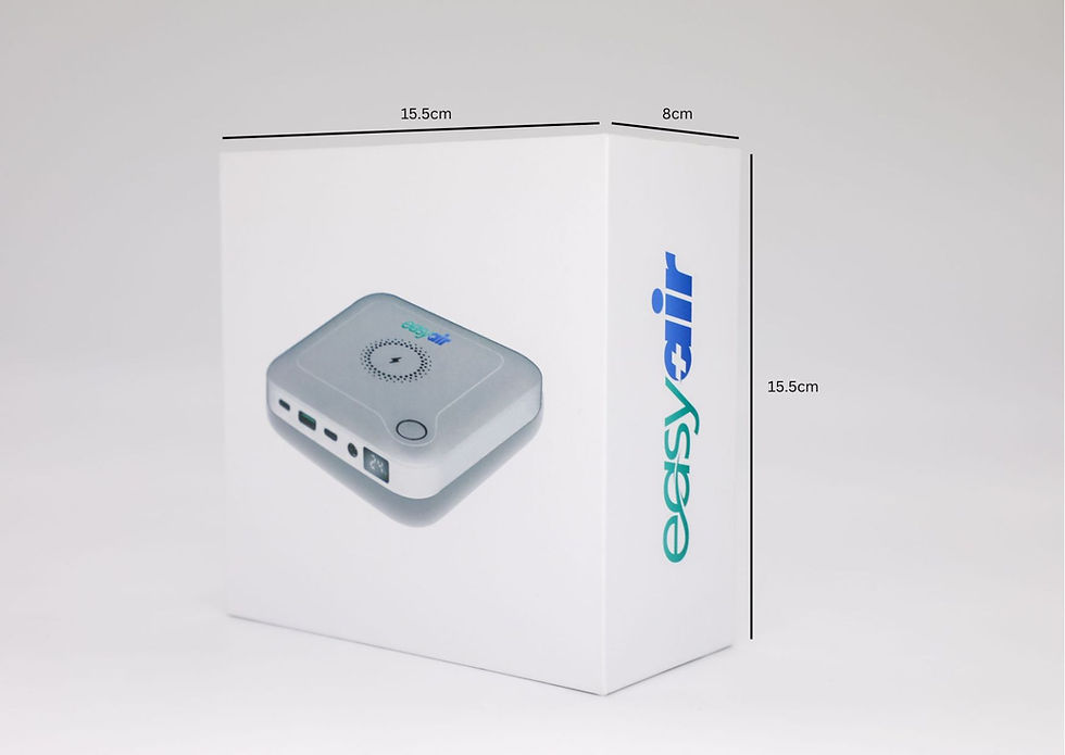 Thumbnail: Compact EasyAir Alliance Battery powering CPAP machines in packaging