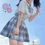 Thumbnail: 2022 School Girl Japanese Uniform Suit JK Uniform Sailor Seifuku Skirt Set Plaid