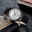 Thumbnail: Men's Wristwatch Stainless Steel Case Belt Bquartz Analog Wrist Watch Fashion Qu