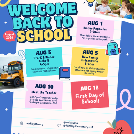 Back to School Events!