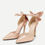 Thumbnail: Butterfly Back Metallic Heels