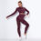 Thumbnail: Women 2 Piece Yoga Sets Mesh Breathable Long Sleeve