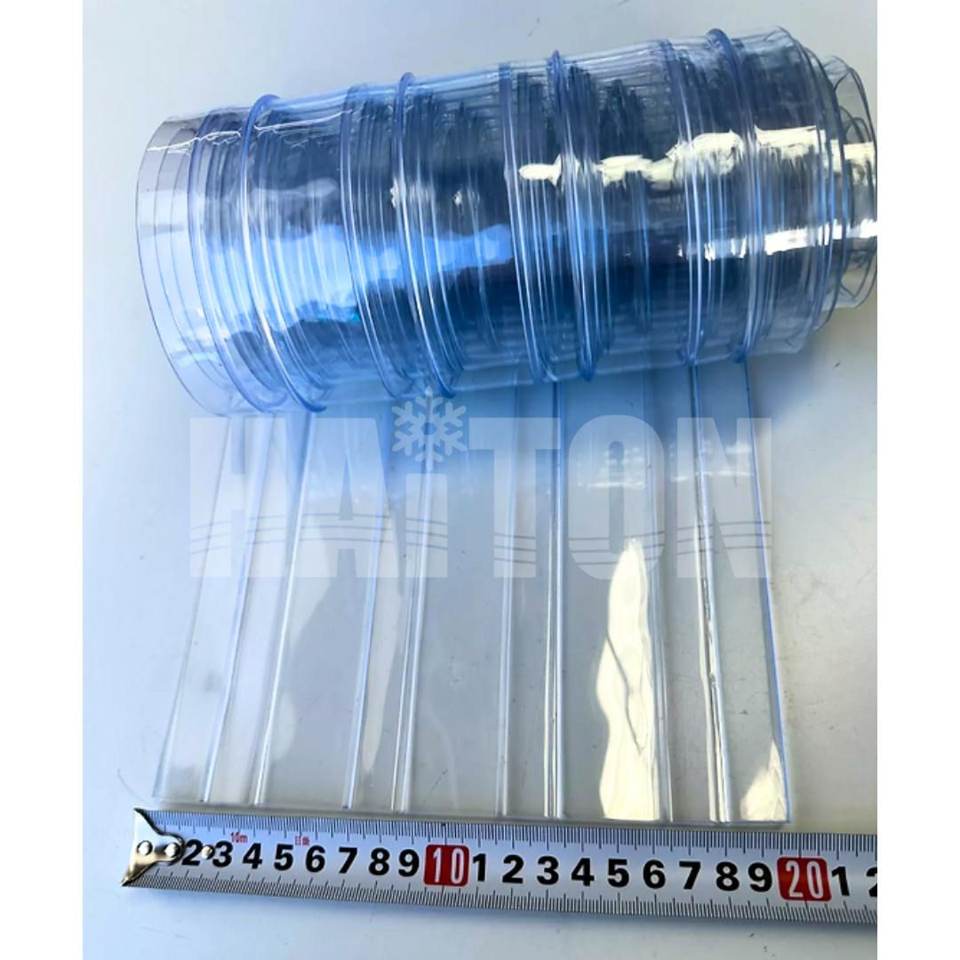 Extra 3.0m (H) 200mm Stripe PVC Coolroom Curtain - Low Temp. Resistan