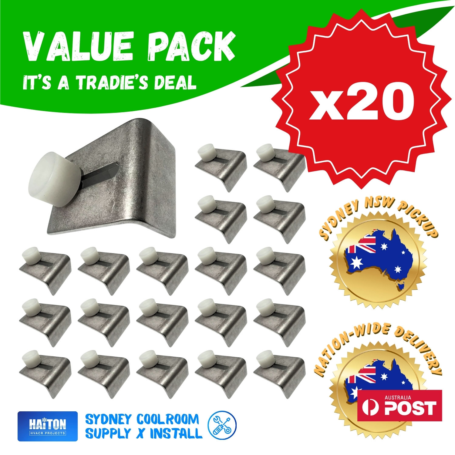 VALUE PACK 20 x Coolroom - Sill Door Guide | Model: DG-SDG