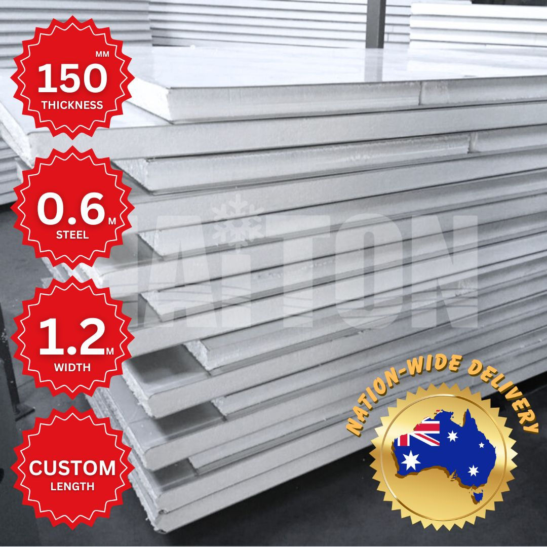EPS 150mm Thick x 0.6mm Steel x 1.2m Width x Custom Length