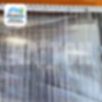 Thumbnail: 2.2m (H) x 1.2m (W) 150mm Stripe PVC Coolroom Curtain - Low Temp. Resistant