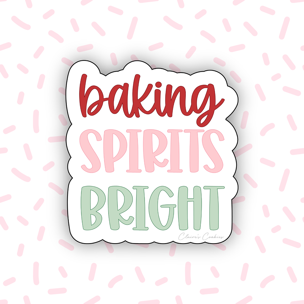 Baking Spirits Bright Cookie Cutter