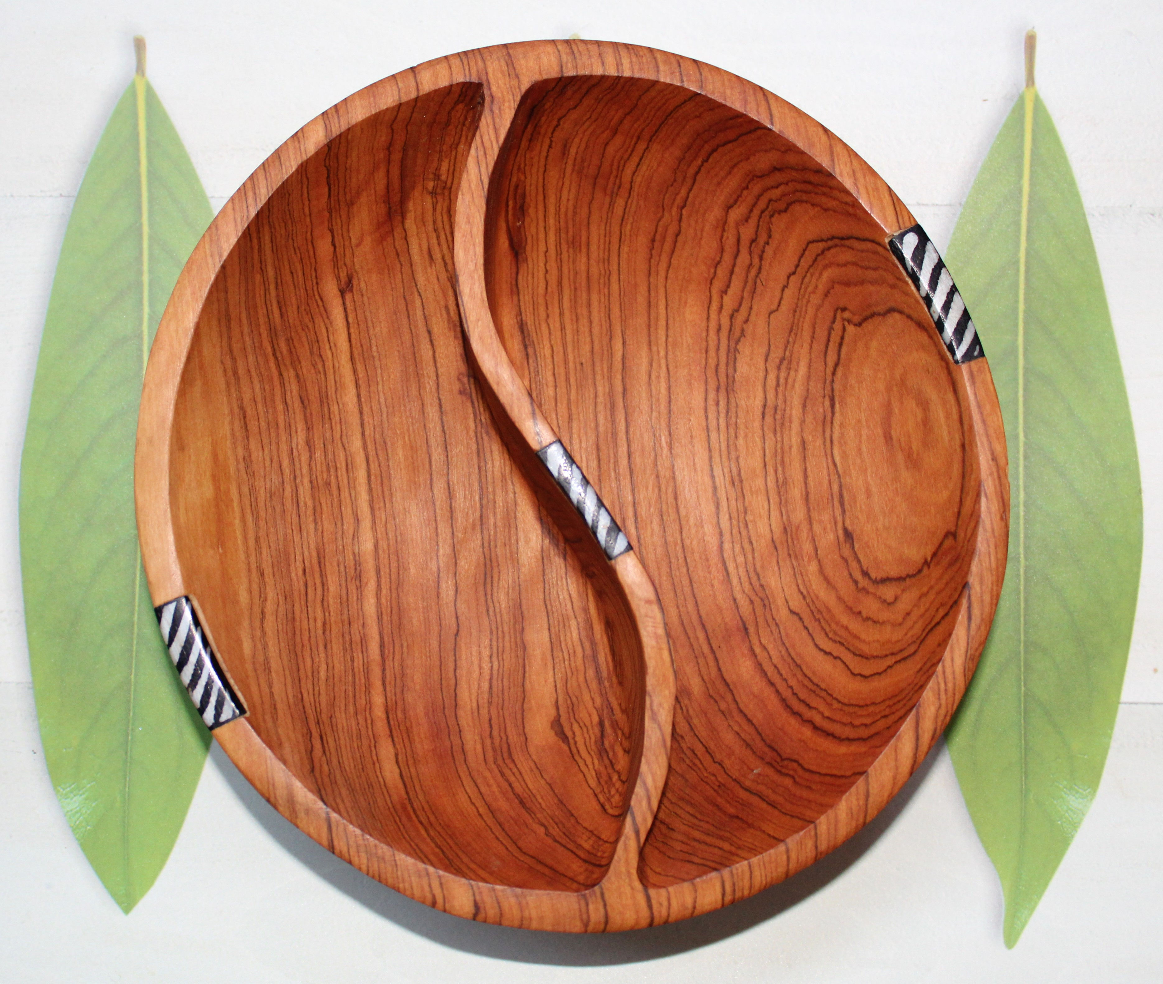 Wild Olivewood Snack Bowl/Salad Bowl, Round Olivewood Salsa Bowl, Wooden Snack B