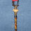 Thumbnail: African Wooden Hand-Carved Walking Stick/Walking Cane/ Elderly Man on Stool