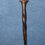 Thumbnail: Handcrafted Wooden Walking Stick with Elephant Design, Dark Brown Carved Handle,
