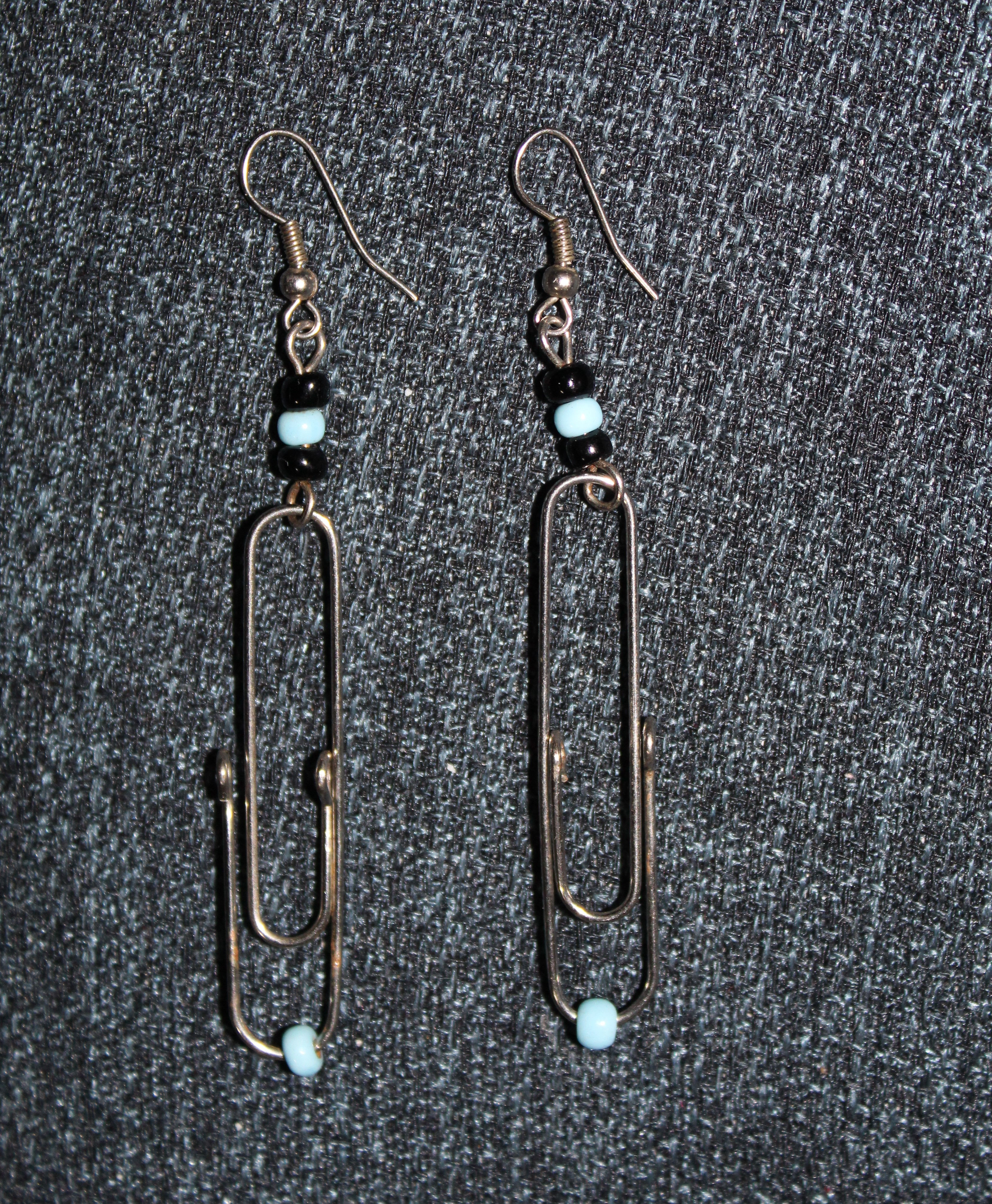 Paper Clip Jewelry Earrings