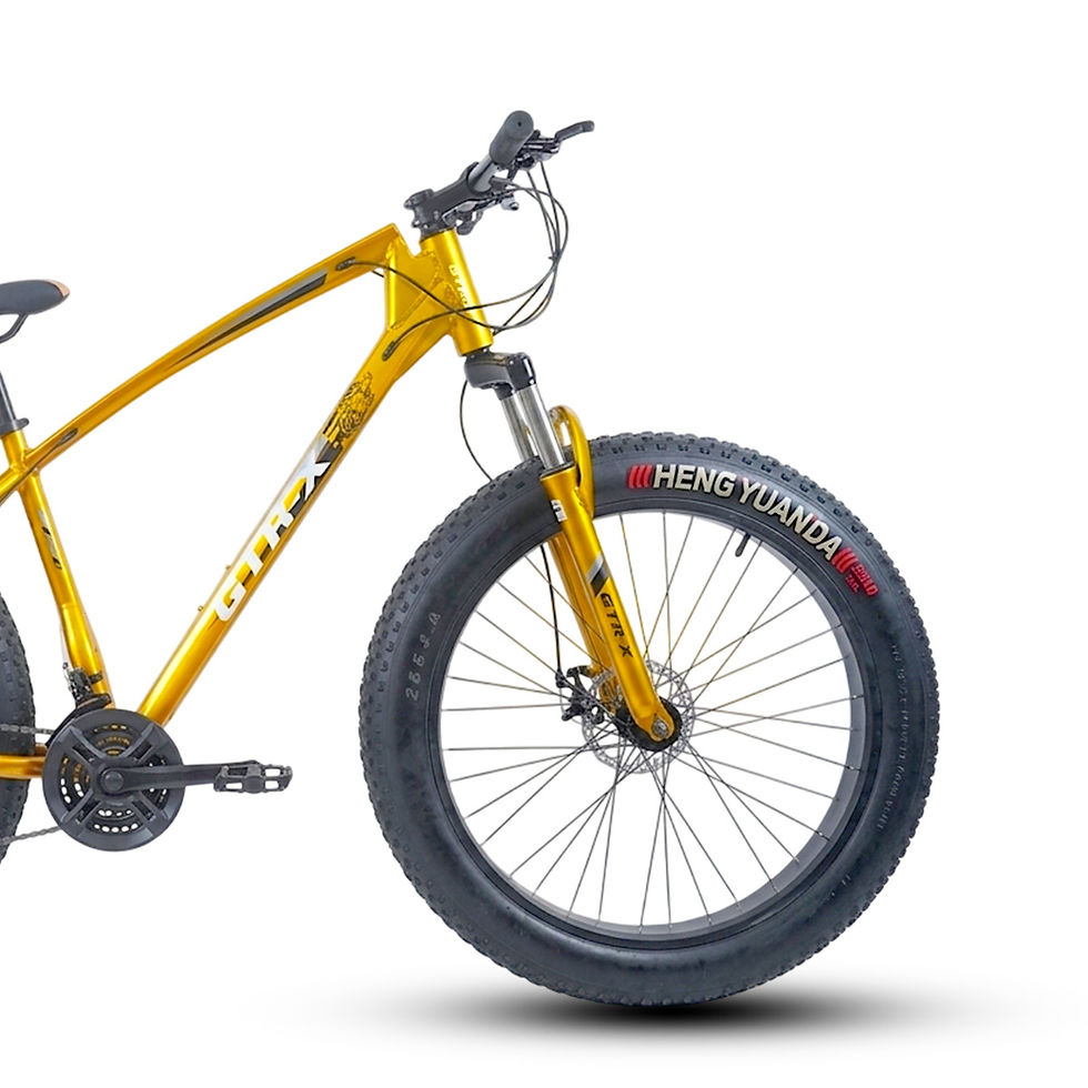 Miniatura: Bicicleta Fat Bike GTR-X Aro 26 Pneus 4.0 - Dourada