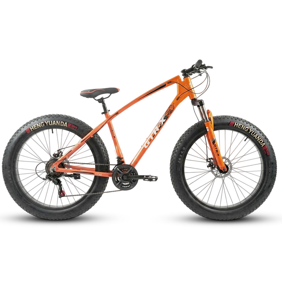 Bicicleta Fat Bike GTR-X Aro 26 Pneus 4.0 - Laranja
