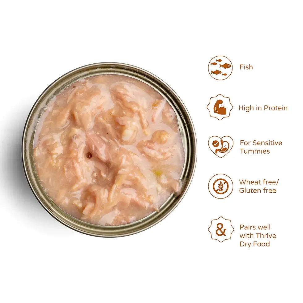 Thumbnail: Tuna with Shrimp and Squid Complete Wet Cat Food In Broth | 75g
