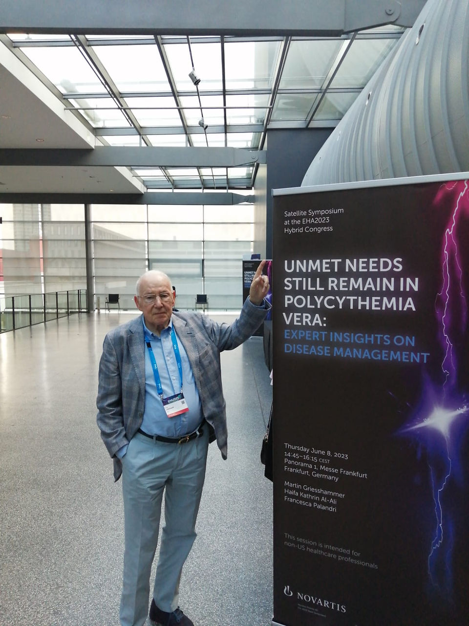 Peter Loffelhardt at the EHA 2023 Congress