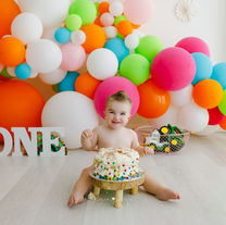 Harley's 1st b'day cake smash