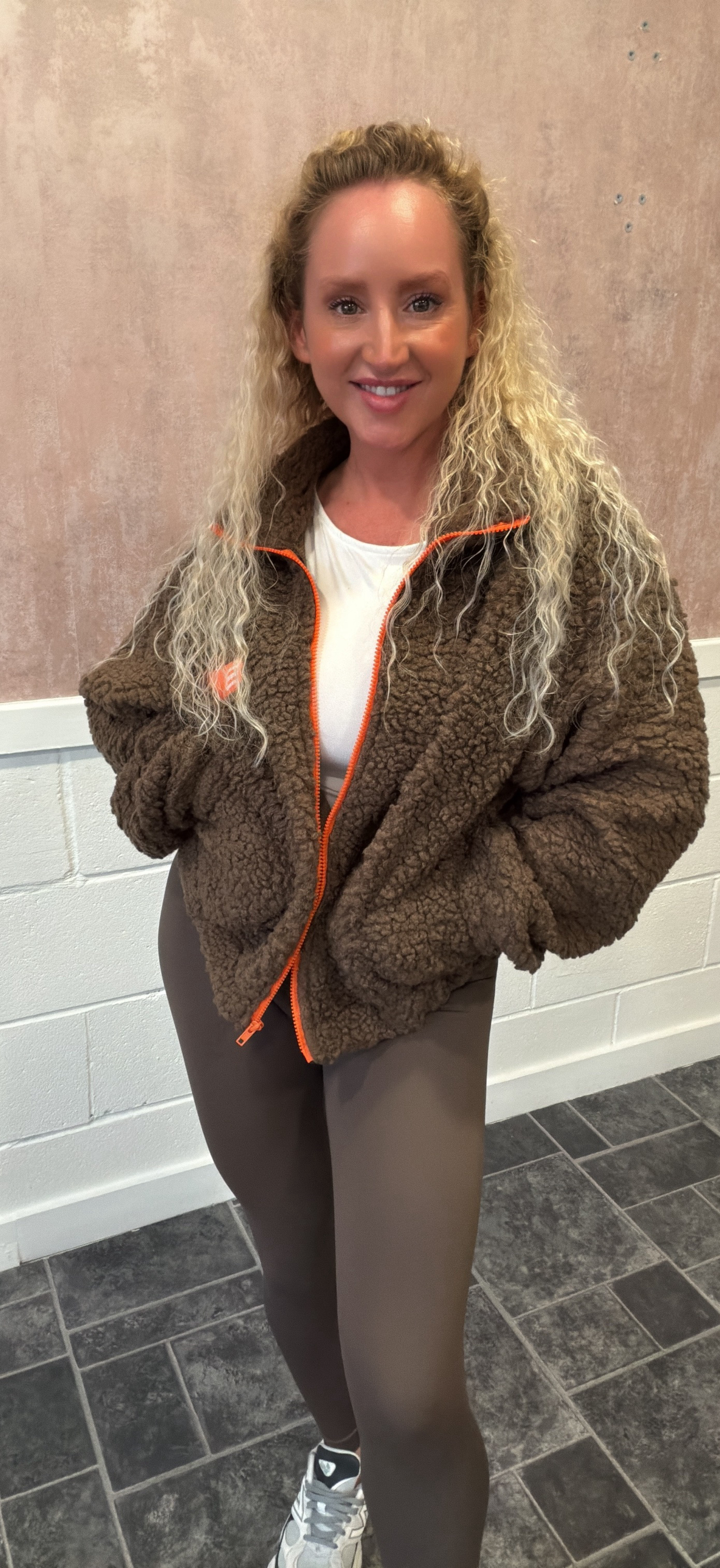 Teddy Borg Zip Up Jacket