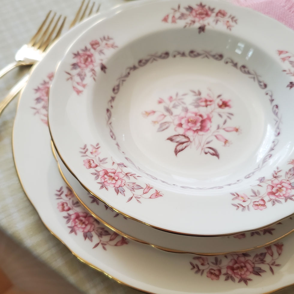 Miniature : Vaisselle Rose Marie 8512 par Aynsley | Porcelaine d'Angleterre