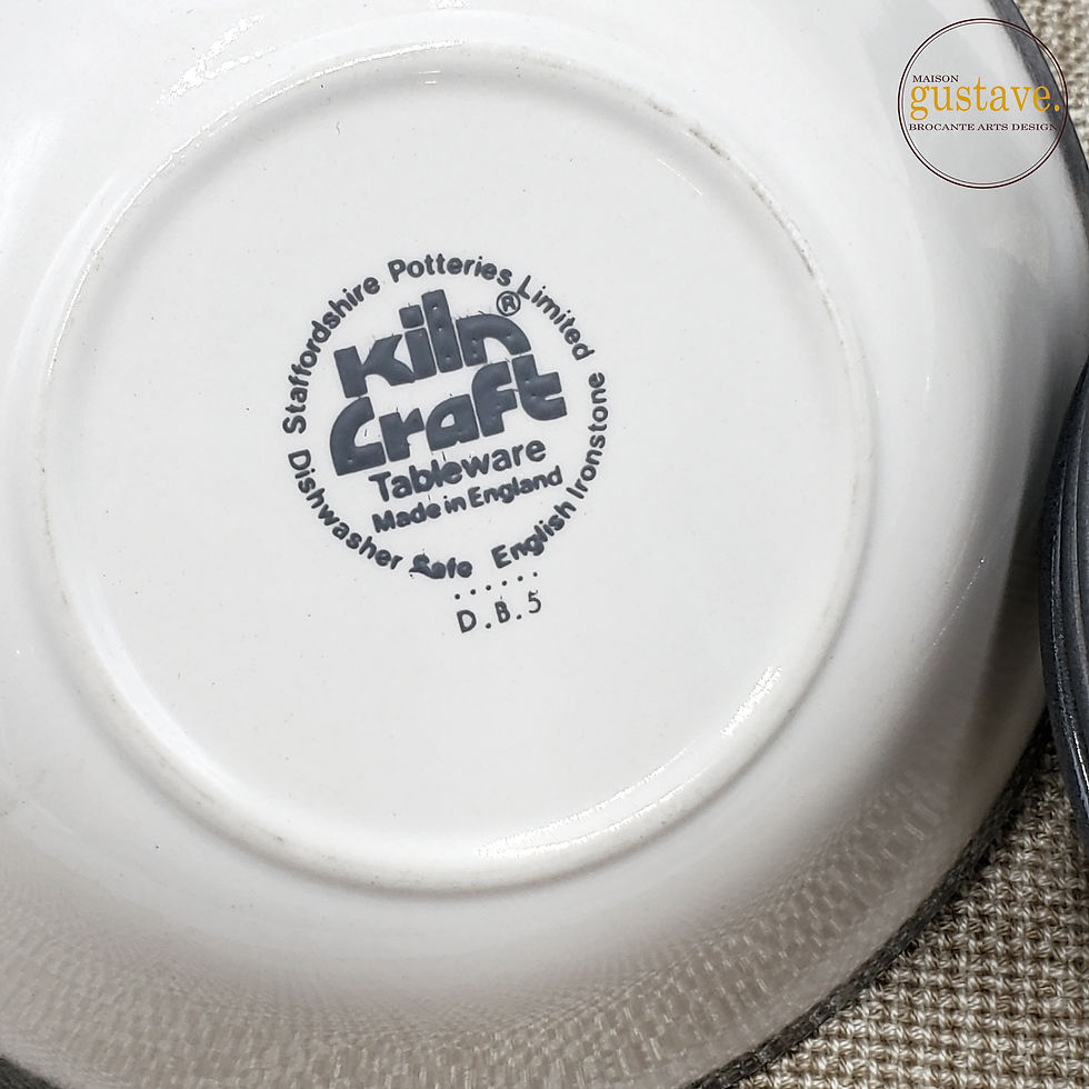 Miniature : 6 couverts Kiln Craft Tableware | Céramique anglaise 1970's