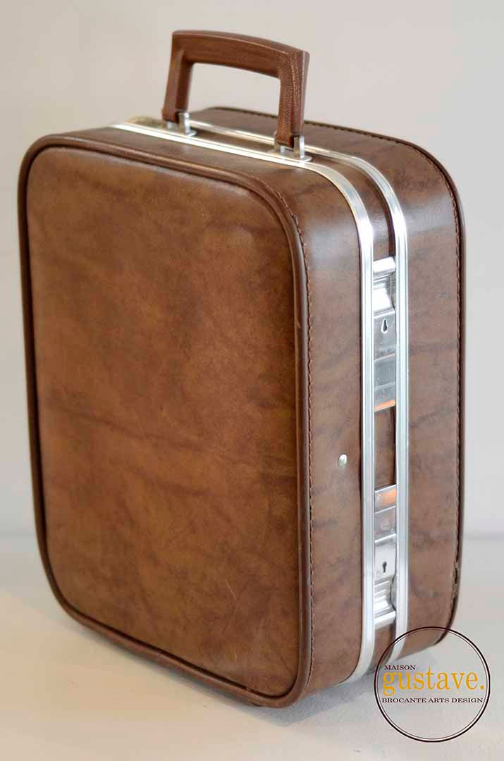 Miniature : Bar portatif de voyage vintage avec la clé