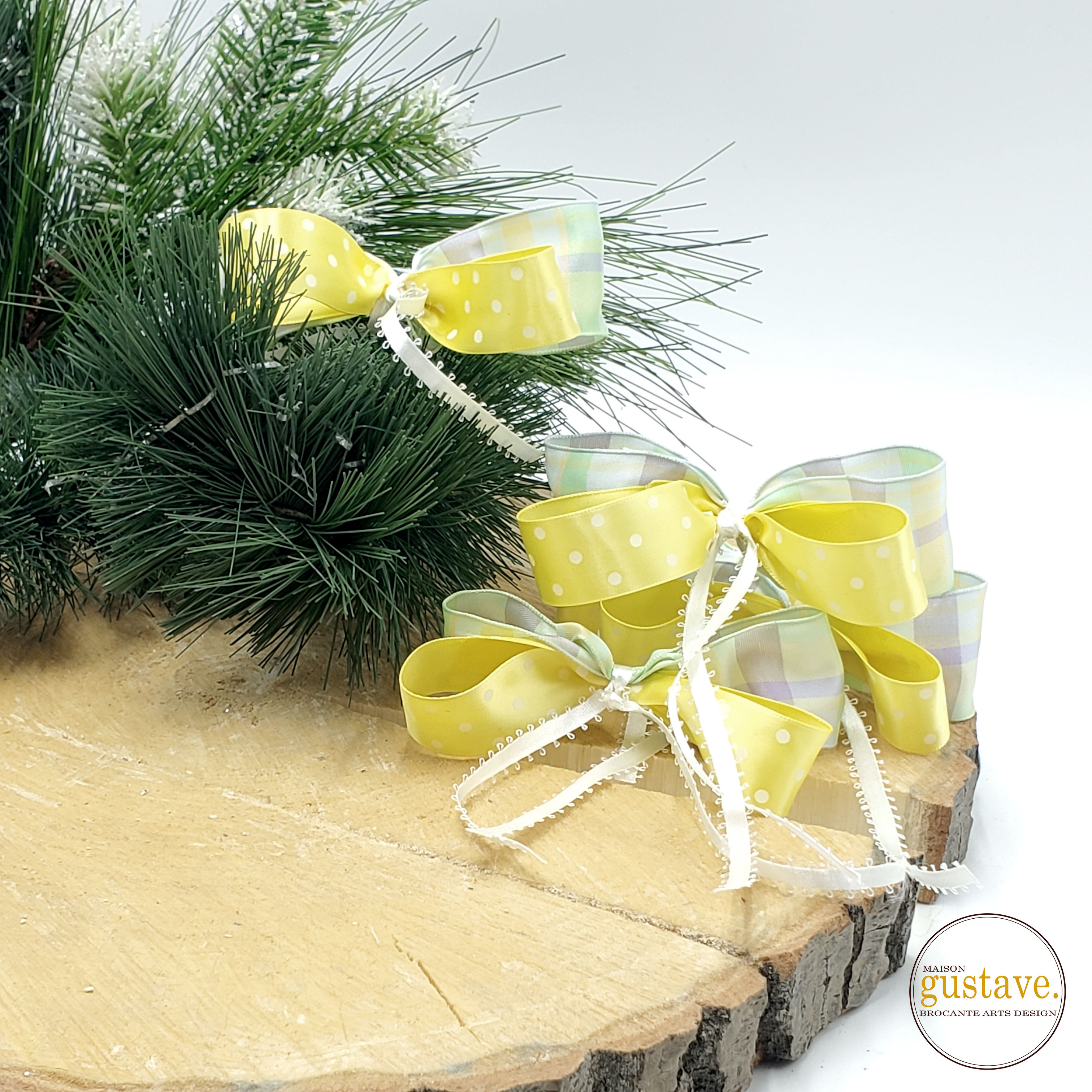 Boucles artisanales pour sapin de Noël