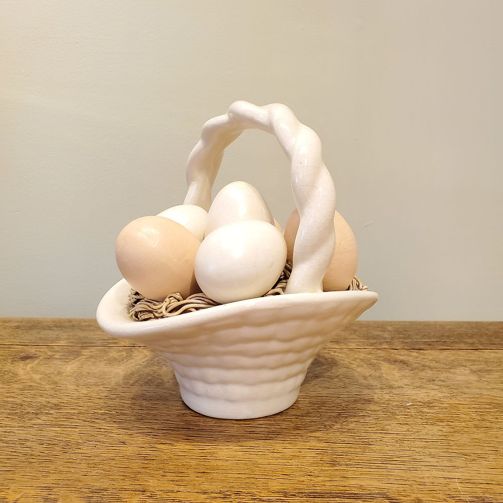 Thumbnail: Panier d'œufs décoratif en céramique