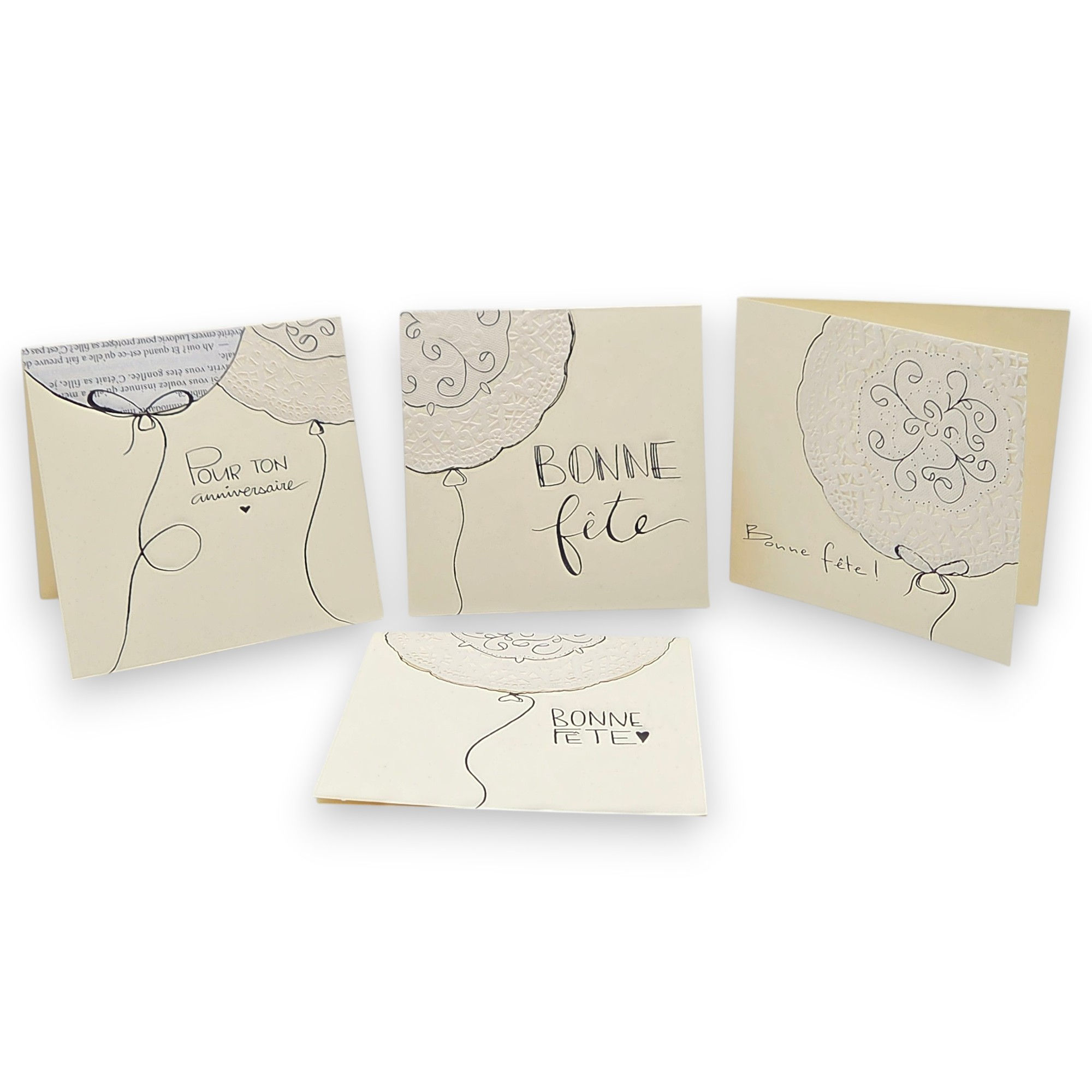 Cartes de souhaits uniques | Édition anniversaire monochrome