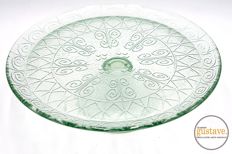 Thumbnail: Plat à gâteau sur pied en verre