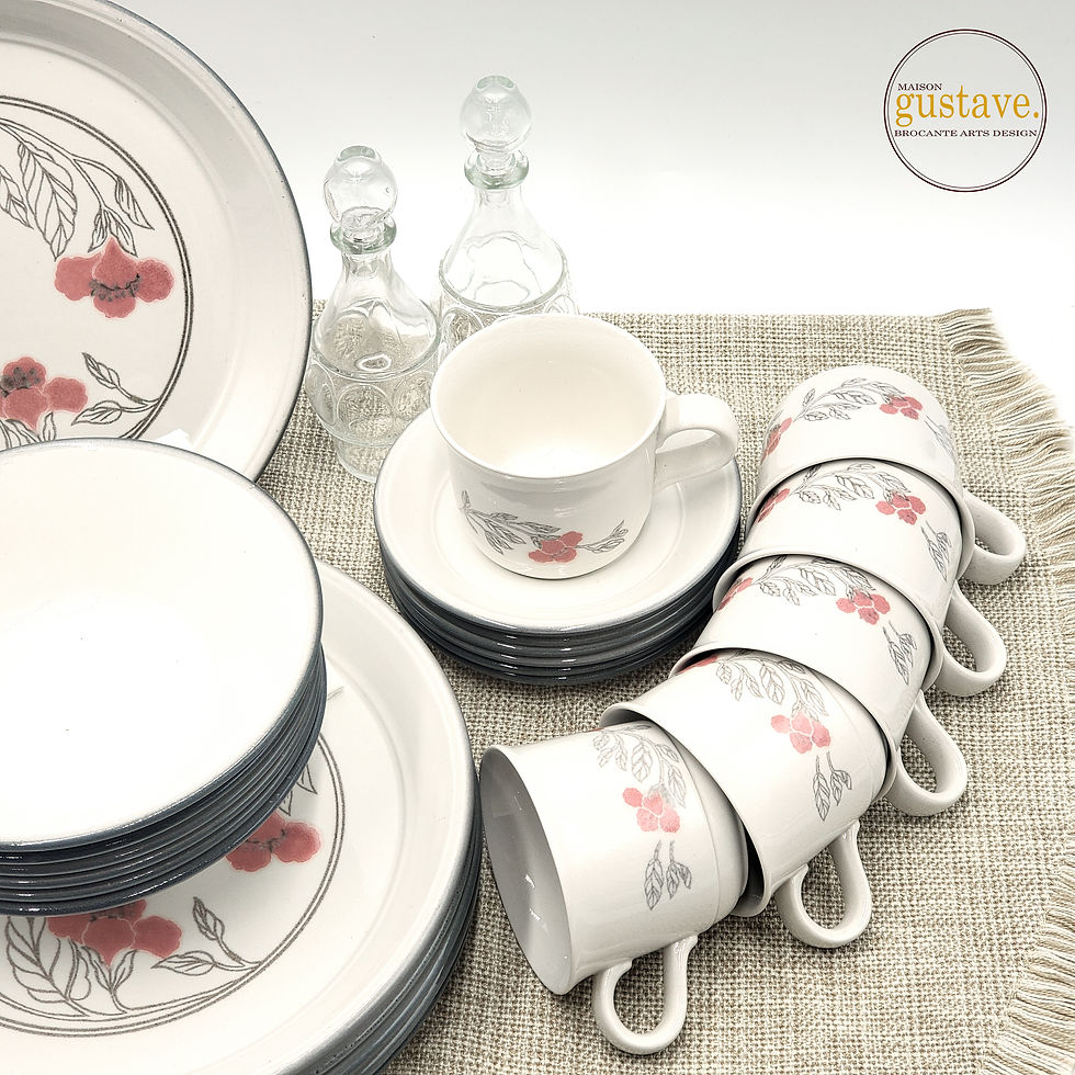 Miniature : 6 couverts Kiln Craft Tableware | Céramique anglaise 1970's