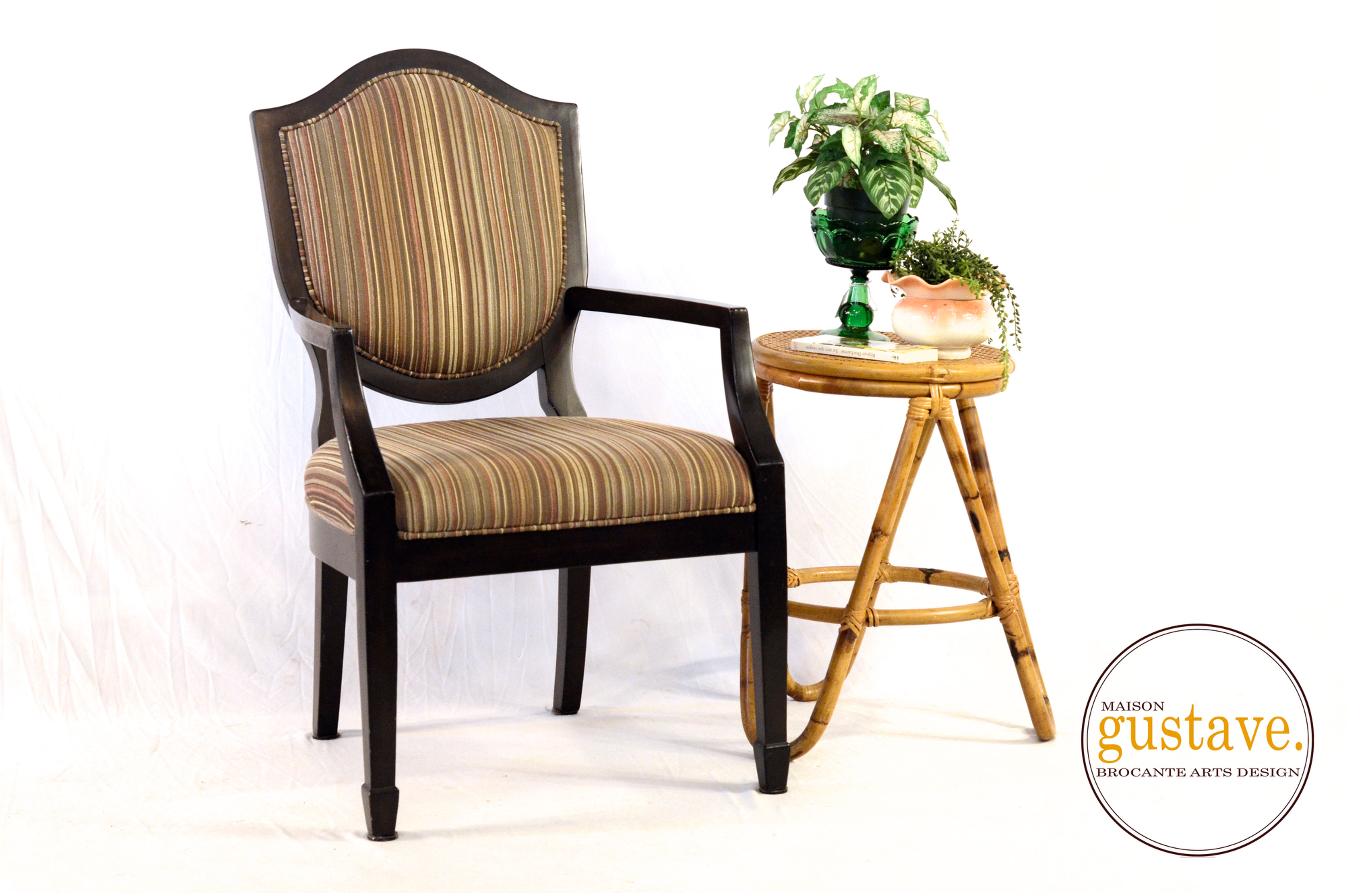 Chaise capitaine en bois x2