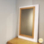 Miroir teinté en bois et mélamine