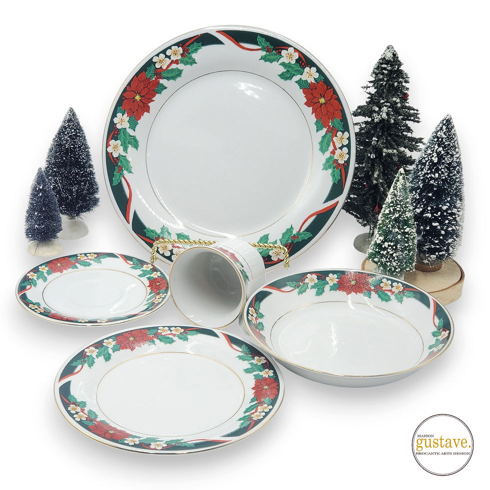 Ensemble de Noël pour 8 Tienshan | Vaisselle de remplacement