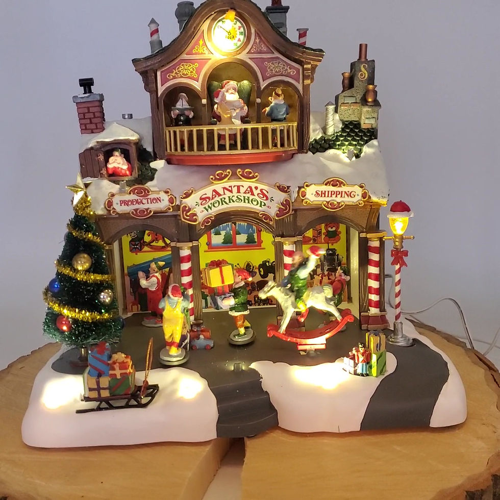 Miniature : L'atelier du Père-Noël par Lemax | Sons et visions