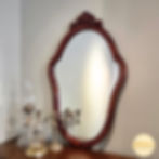 Miroir mural en bois