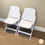 Thumbnail: Paire de chaises pliantes en bois | American Seating